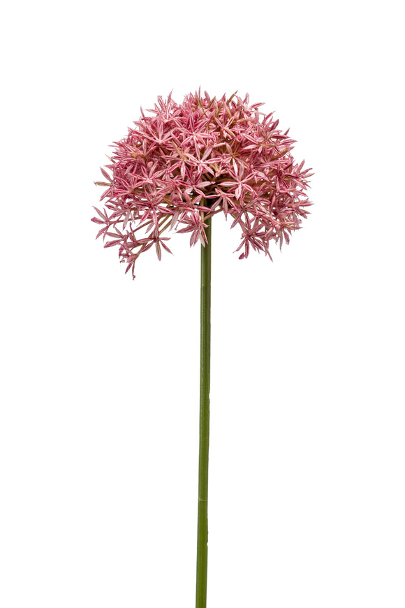 Allium künstlich - 1 Stiel - Rosa