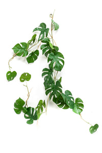 Monstera künstlich - 1 Girlande - Grün