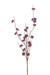 Fruto artificial con bayas - 1 rama - morado