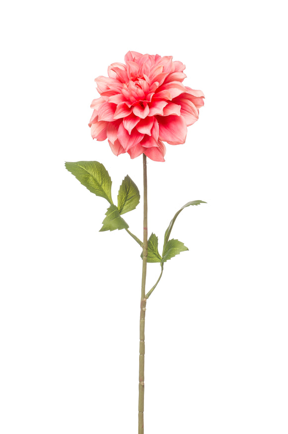 Dalia artificial - 1 tallo - Coral