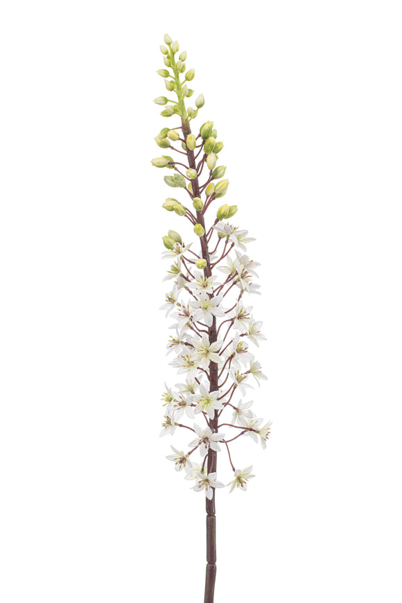 Vela artificial de estepa - 1 tallo - blanca y verde