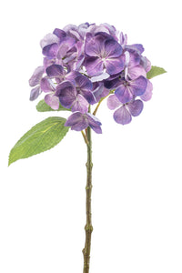 Hortensia artificiel - 1 tête - Violet