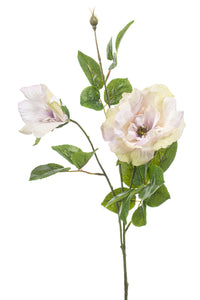 Rosas silvestres artificiales - 1 tallo - violeta claro