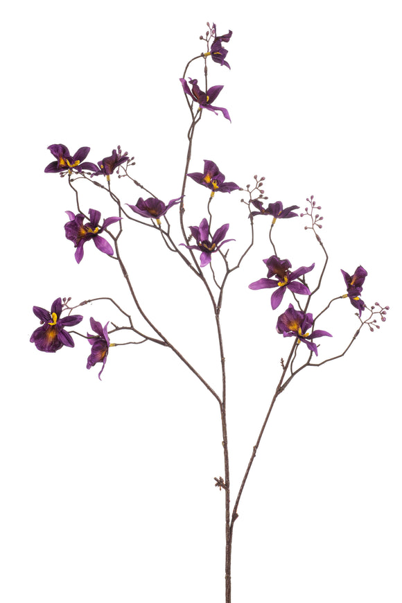 Orquídea artificial - 1 rama - Violeta