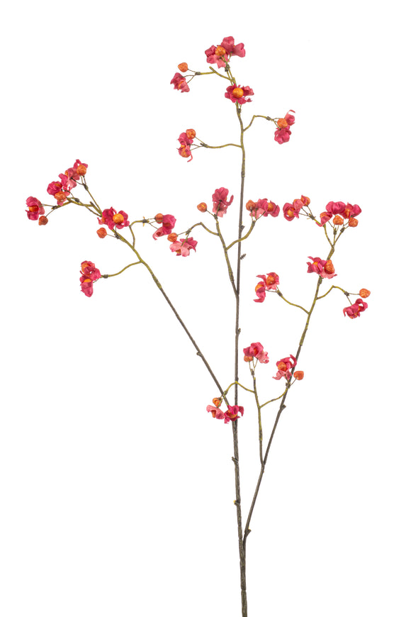 Arbusto fusiforme artificial - 1 rama - rojo fucsia