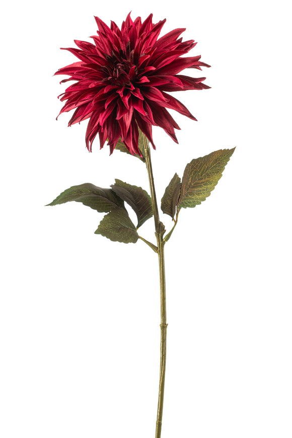 Dalia artificial - 1 tallo - roja