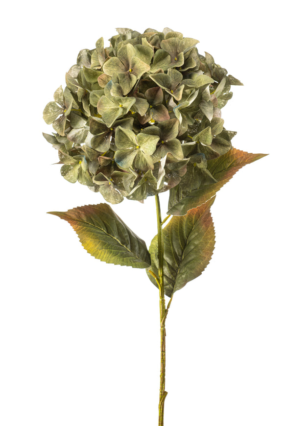 Hortensia artificial XXL - 1 cabeza - Verde