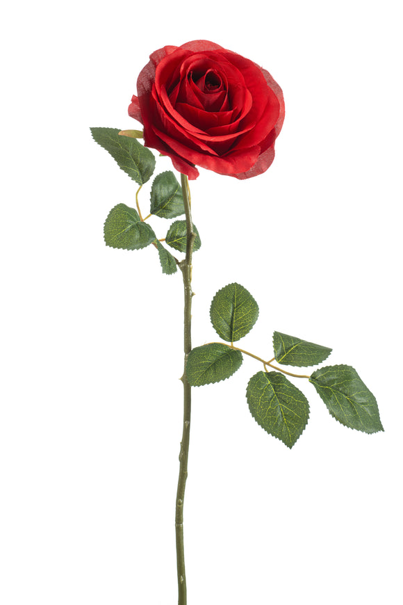 Rosa artificial - 1 tallo - Roja