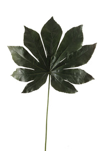 Aralia artificiel - 1 feuille - Vert