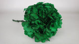 Preserved hydrangea - 1 head - Emerald green