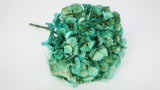 Hortensia séchée - 1 tête - Turquoise-vert