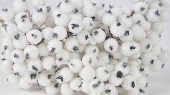 Berry cluster sugar on stem - 1 Bund - Weiß