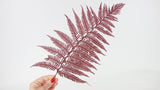 Lustre Shield Fern Conservato Premium - 9 Steli - Rosso