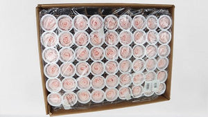 Konservierte Rosen Kiara 5 cm - Bulk 378 Stück - Pink blush