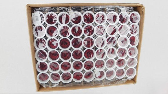 Konservierte Rosen Kiara 5 cm - Bulk 378 Stück - Royal red - Si-nature