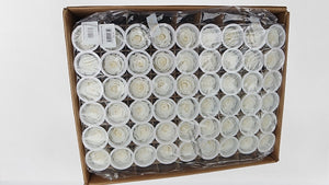 Konservierte Rosen Kiara 5 cm - Bulk 336 Stück - Pure white
