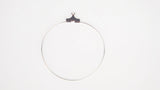Creolen Ohrringe 40mm - 2 Stück (1 paar) - Messing versilbert - Si-nature