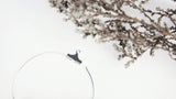 Creolen Ohrringe 40mm - 2 Stück (1 paar) - Messing versilbert - Si-nature